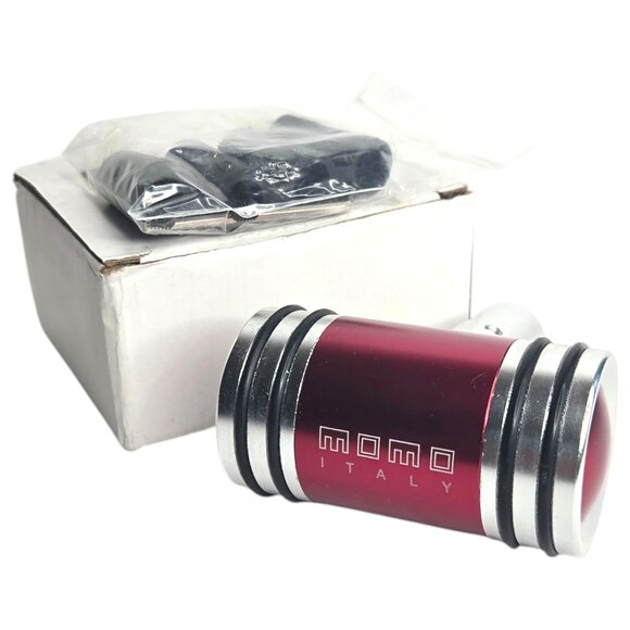 Aluminum Red & Silver Shift Knob with 3 Inserts - Picture 4 of 4